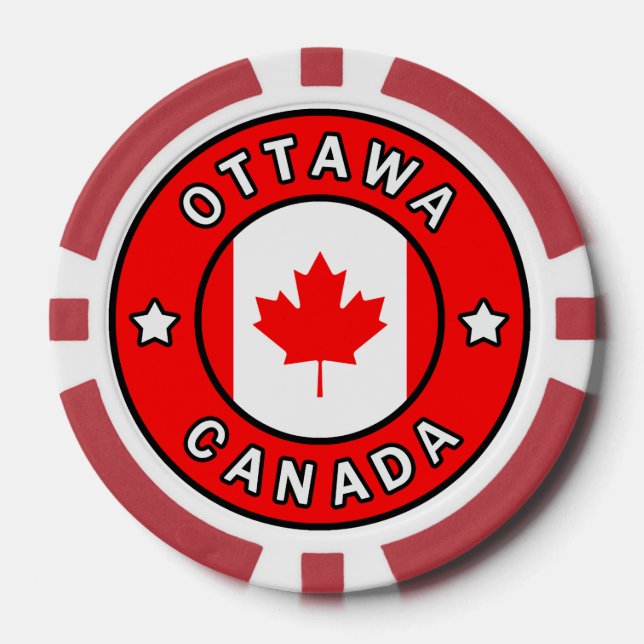 Ottawa Canada Poker Chips (Front)
