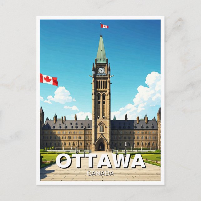 Ottawa Canada Travel Postcard (Front)