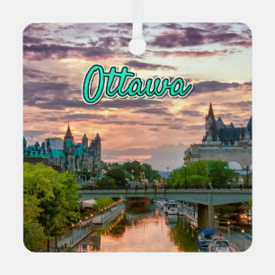 Ottawa clouds scenery metal tree decoration