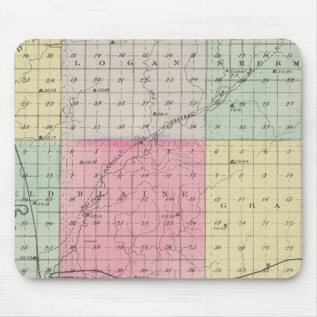 Ottawa County, Kansas Mouse Pad (Front)