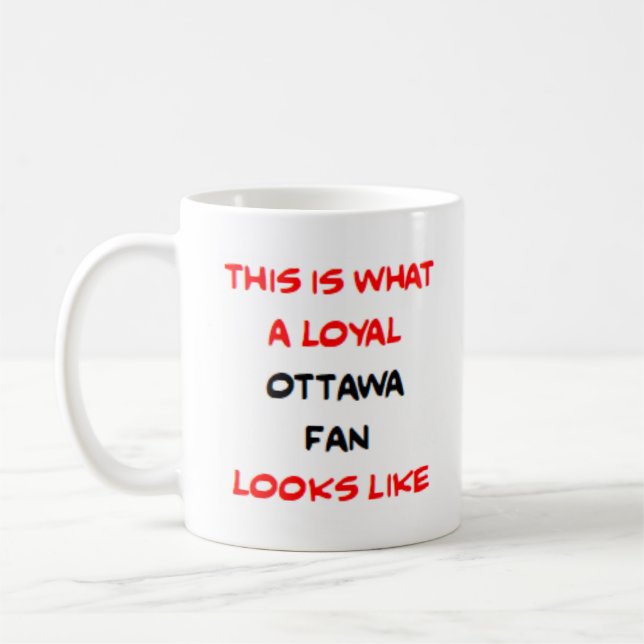 ottawa fan, loyal coffee mug (Left)