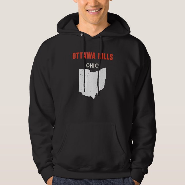 Ottawa Hills Ohio USA State America Travel Ohioan Hoodie (Front)