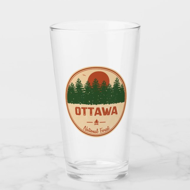 Ottawa National Forest Glass (Front)
