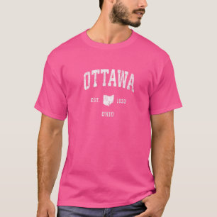 Ottawa Ohio Oh Vintage Athletic Sports T-Shirt