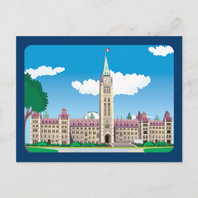 Ottawa Parliament Building Postcard (Front)