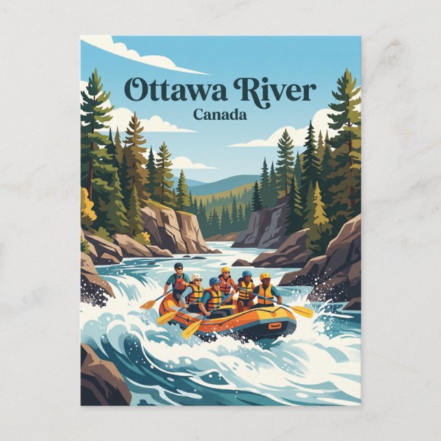 Ottawa River Canada Postcard (Front)