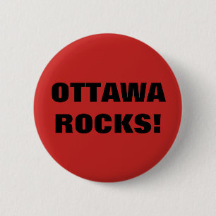 OTTAWA ROCKS! 6 CM ROUND BADGE