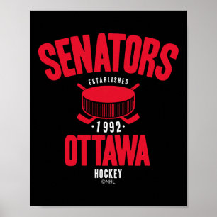 Ottawa Senators Hockey Puck Black Officially Licen Poster