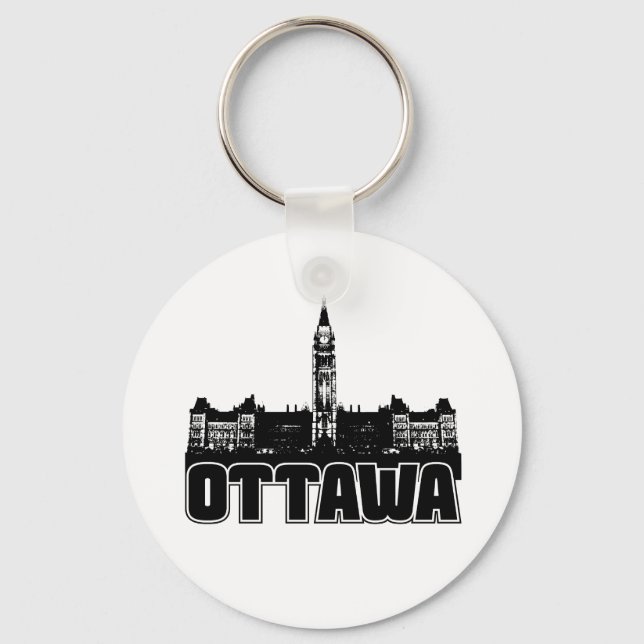 Ottawa Skyline Key Ring (Front)