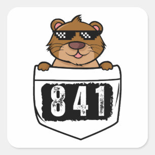 Otter 841  square sticker