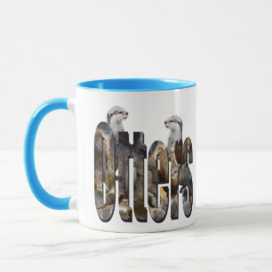 Otter And Otters Logo, Mug