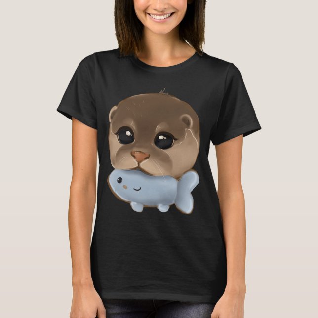 Otter and Toy T-Shirt (Front)