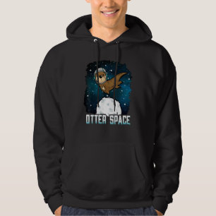 Otter Astronaut Outer Space Cute Animal Galaxy Moo Hoodie