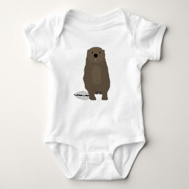 Otter Baby Bodysuit (Front)