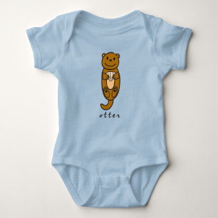 Otter Baby BodySuit or One-Piece (with base)