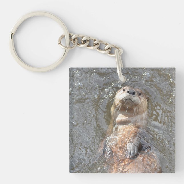 Otter Back Float Key Ring (Front)