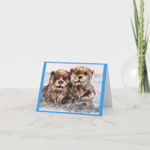 Otter Birthday Card