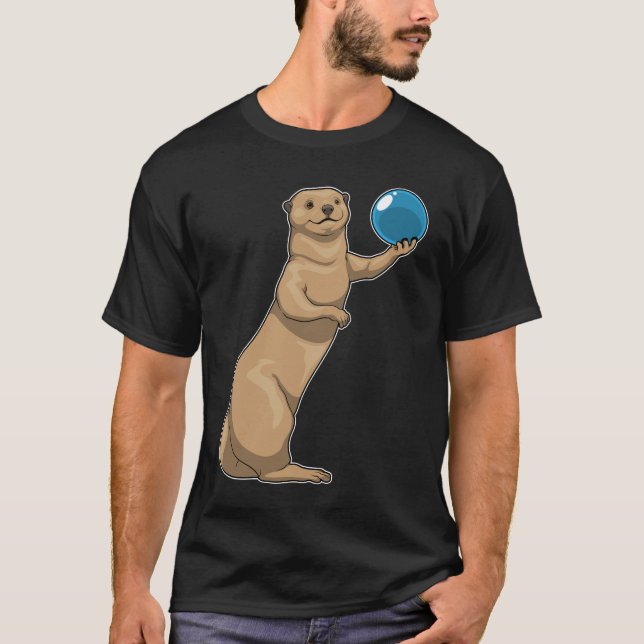 Otter Bowling Bowling ball T-Shirt (Front)