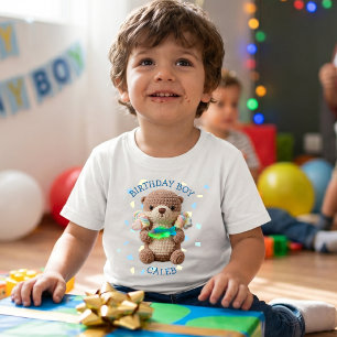 Otter & Candy Themed Birthday Boy Personalised Toddler T-Shirt