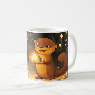 otter Cartoon Style vibrant Cute Colorfull Coffee Mug