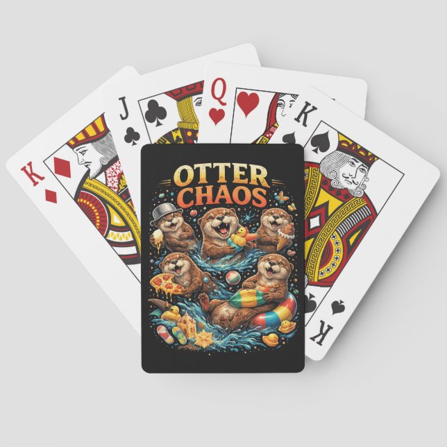 Otter Chaos Playing Cards (Back)
