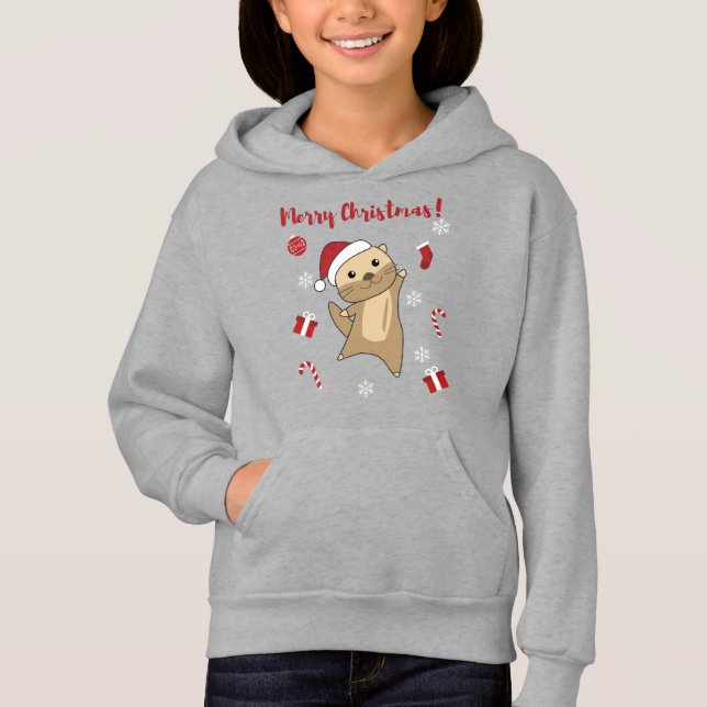 Otter Christmas Snow Winter Animals Otter (Front)