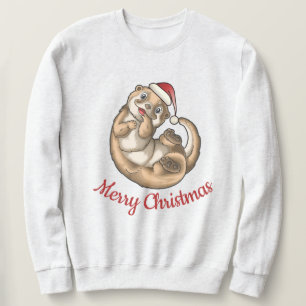 Otter Christmas T-Shirt Sweatshirt