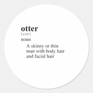 OTTER CLASSIC ROUND STICKER