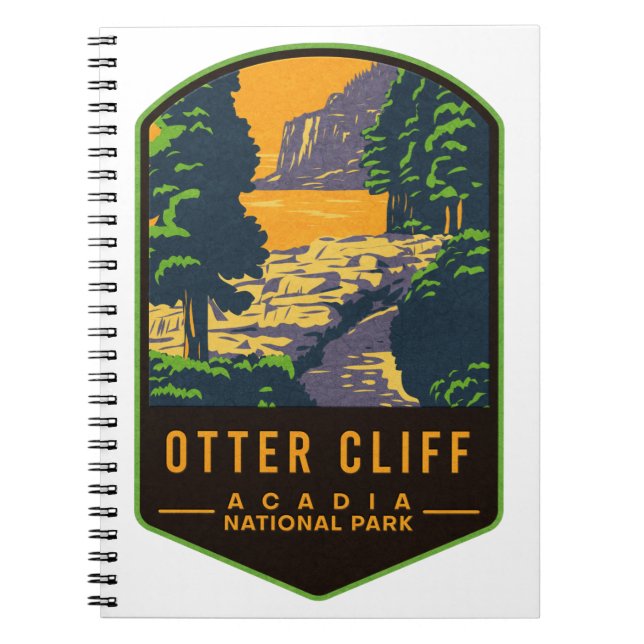 Otter Cliff Acadia National Park Notebook (Front)