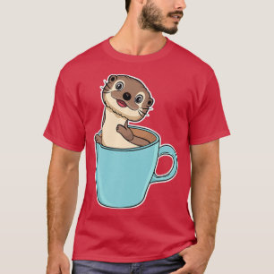 Otter Coffee MugFunny River and Sea Otter Coffee L T-Shirt