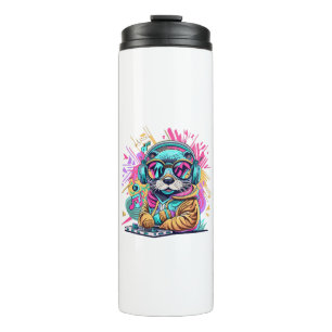 otter Dj 90s vibes Thermal Tumbler