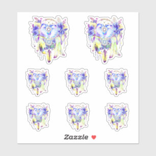 Otter Dreamcatcher Blue Yellow Floral