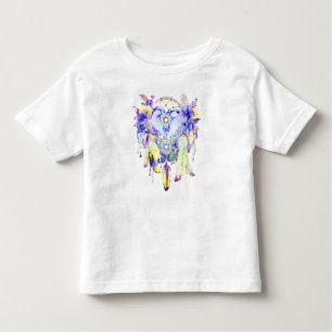 Otter Dreamcatcher Blue Yellow Floral Toddler T-Shirt