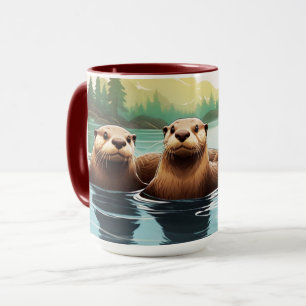 Otter Family Fun Mug
