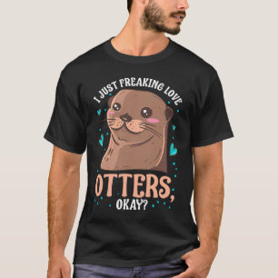 Otter for Sea Otter Ferret Fish Otter Animal T-Shirt