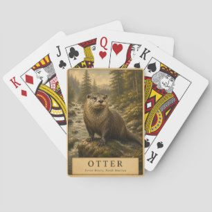Otter Forest Rivers VINTAGE Playing Cards