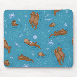 Otter fun mouse pad