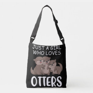 Otter Gift Just A Girl Who Loves Otters Crossbody Bag
