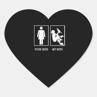 Otter Gift | My Wife Love Otter Heart Sticker