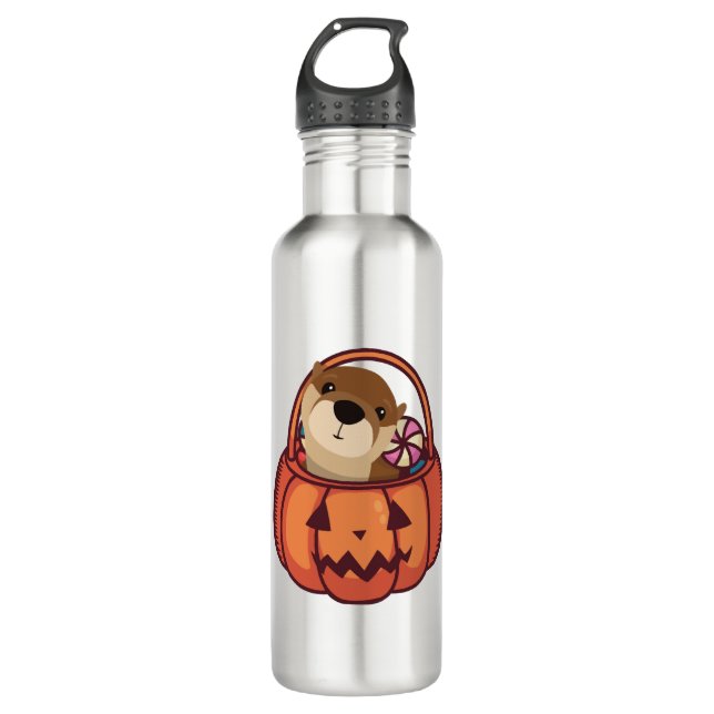 Otter Halloween 710 Ml Water Bottle (Front)