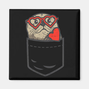 Otter Heart Gles Pocket Cute Valentines Day Animal Magnet