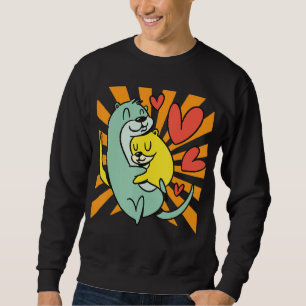 Otter Hugging Sweatshirt