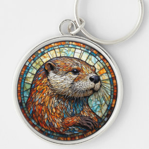 Otter in Intricate Details Key Ring