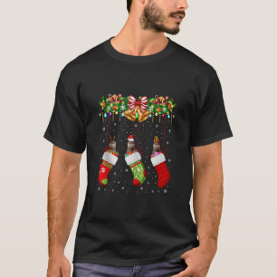 Otter In Socks Xmas Reindeer Santa ELF Otter Lover T-Shirt