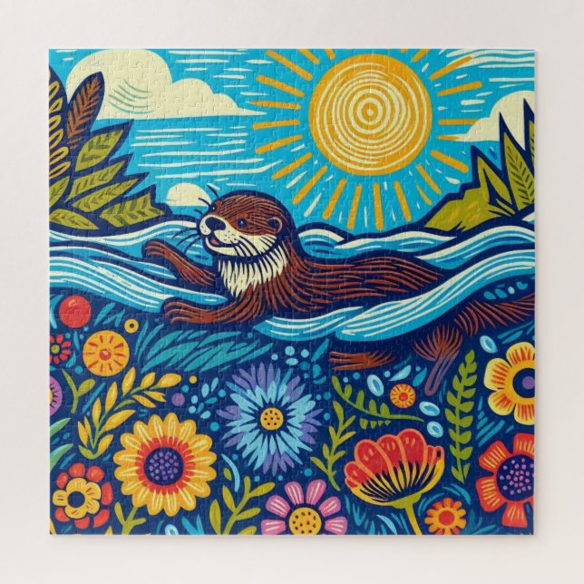 Otter Jigsaw Puzzle (Vertical)