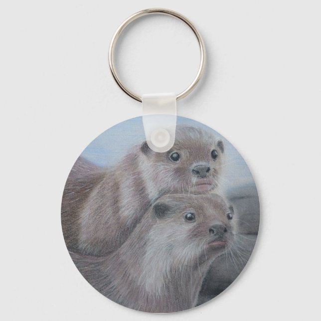 Otter Key Ring Keychain (Front)