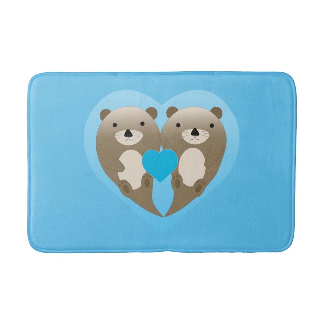 Otter Love Bath Mat (Front)