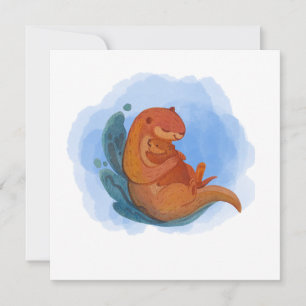 Otter Love Blank Card