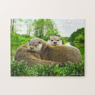 "Otter Love"  Jigsaw Puzzle