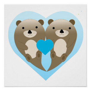 Otter Love Poster